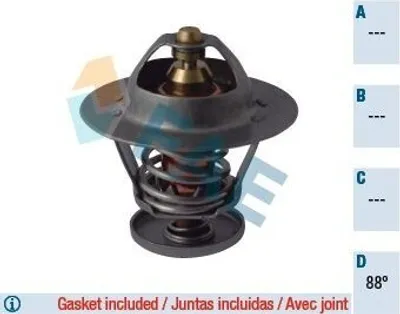 Produktbild von FAE Thermostat Kühlmittel 88°C für CITROËN JUMPER Kasten für FORD Transit Custom V362 Kastenwagen (FY, FZ) RANGER (TKE) Transit Mk6 Kasten