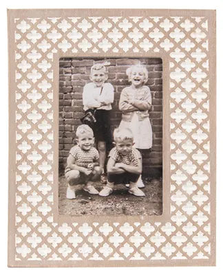 Zdjęcie produktu dla Ramka na zdjęcia Clayre & Eef 10x15 cm Biało-brązowe drewno