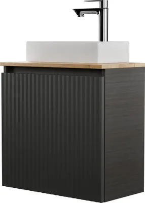 Produktbild von Planetmöbel Badmöbel Waschtisch mit Unterschrank 56cm anthrazit