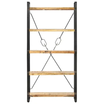 Immagine prodotto di Libreria a 5 Ripiani 90x30x180 cm in Legno Massello di Mango