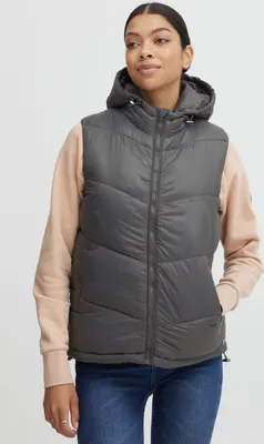 Produktbild von OXMO OXTabita Damen Weste Steppweste Outdoor Weste mit hochabschließendem Kragen gefüttert