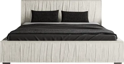 Produktbild von FURMEB24 - ROMA 200 x 200 cm - Boxspringbett mit Matratze und zwei Bettk€sten Polsterbett mit Holzrahmen - Doppelbett mit hohem Kopfteil - Magic Velvet - Hellbeige