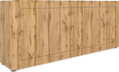 Image de Buffet 4 Portes 200 X 40 X 83,5 Cm Elios Chêne Naturel