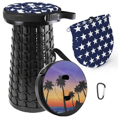 Immagine prodotto di Sgabello pieghevole - Telescopico - 6-45 cm - Portatile - Campeggio