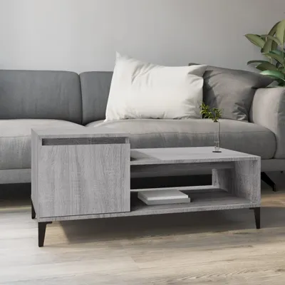 Produktbild von "2026 Promotion" Couchtisch Wohnzimmer - Kaffeetisch - Grau Sonoma - 100x50x45 cm Holzwerkstoff - Sofatisch CC28727