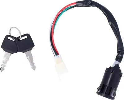 Produktbild von 4-Draht-Zündschalter mit 2 Schlüsseln, passend für 50 cc, 110 cc, 125 cc, 250 cc, PIT, Quad, Dirt Bike, ATV, Elektroroller