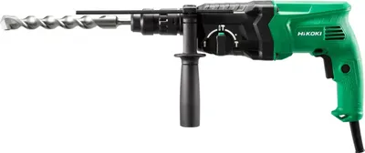 Immagine prodotto di HiKOKI DH24PMH trapano a percussione e scalpello, martello combinato, SDS-PLUS, 2,7 joule, regolazione della velocità di rotazione e di impatto, 730W