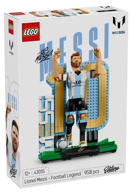 Productafbeelding van LEGO Editions Lionel Messi - Voetballegende speelgoed - 3D figuren, modelbouw - DIY decoratie voor kinderkamers - Cadeau voor jongens en meisjes vanaf 12 jaar en volwassen sportfans - 43015