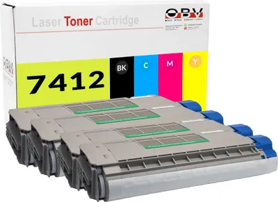 Produktbild von OKI ES7412 kompatible Toner 4er Set - ES7412 ES7412dn