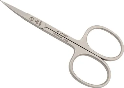 Image de Ciseaux à peau Alpen, acier inoxydable AISI 420, mat, courbés, 9.0 cm