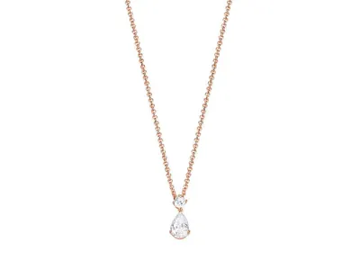 Produktbild von Esprit Damen Kette Collier Silber Rosé Zirkonia Drop solitaire ESNL92992B420