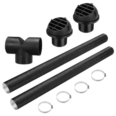 Image de Tuyau d'échappement pour chauffage diesel, coude en T pour canalisation de chauffage de 75 mm