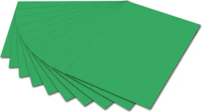 Produktbild von folia Fotokarton (B)500 x (H)700 mm 300 g/qm smaragdgrün 10 Blatt