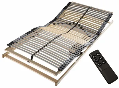 Produktbild von Lattenrost Flex 42 Motor, Kopfteil und Fußteil elektrisch verstellbar - Größe: 90 x 200 cm