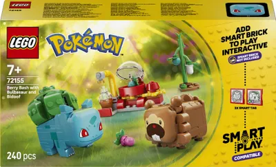 Immagine prodotto di LEGO SMART Play™: Festa con Bulbasaur e Bidoof, set da costruzione, adatto a bambini dai 7 anni in su, materiale: plastica, 240 pezzi, peso: 311 g