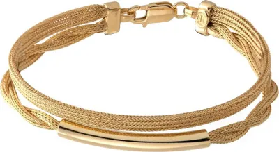 Produktbild von SILBERKETTEN STORE Fashion Armband - 925 Silber, vergoldet GOL189, Länge wählbar - 17cm