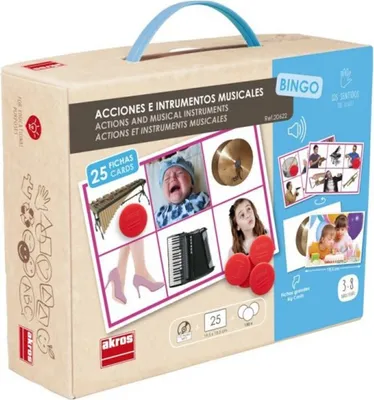 Zdjęcie produktu dla Akros - Edukacyjne bingo: Dźwięki i instrumenty