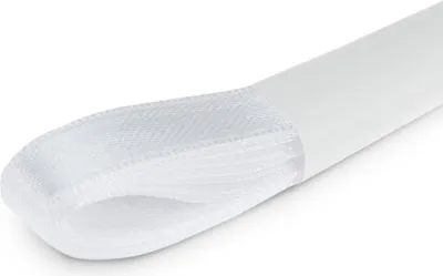 Produktbild von Doppelsatin weiß Breite 10mm Länge 3m