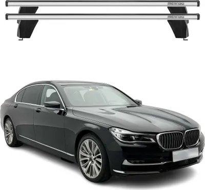 Produktbild von Menabo Dachträger Grundtäger für BMW 7er G11 G12 2015-2022 75kg Alu Silber 2 tlg