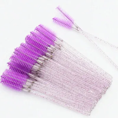 Produktbild von Augenbrauen- und Wimpernbürsten, 50 Einweg-Make-up-Werkzeuge, langlebiges Kunststoffmaterial, 22