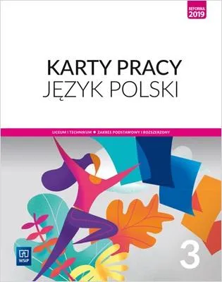 Image de WSiP Język polski. Karty pracy. Klasa 3. Zakres podstawowy i rozszerzony. Reforma 2019, Edukacyjny, Polski