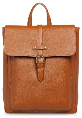 Produktbild von Caspar Damen Leder City Rucksack eleganter Business Echtleder Backpack - PREMIUM LINE - Modell No.854 - Italy