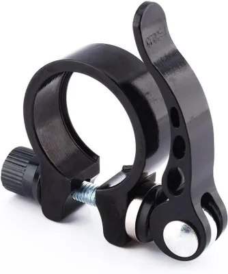 Productafbeelding van Fietszadelklem Snelspanner - Zadelpenklem Klemring - Zithoogte Instellen - Aluminiumlegering - 349 mm - Zwart