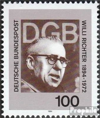 Produktbild von Briefmarken BRD (BR.Deutschland) 1994 Mi 1753 (kompl.Ausg.) FDC 100.Geburtstag von Richter