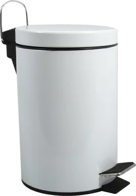 Produktbild von MSV Bad/Toiletten-Treteimer - weis - 5 Liter - 20 x 28 cm