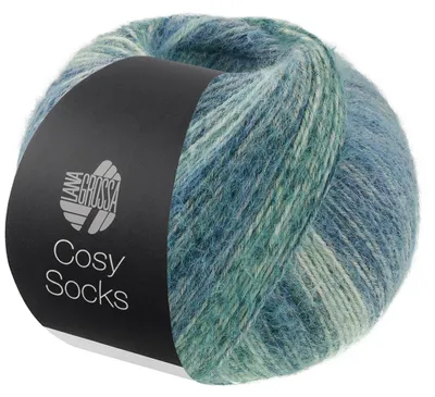 Produktbild von Lana Grossa - Cosy Socks Dream 0254 rauchblau graublau hellblau stahlblau hellgrau grau