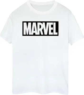 Imagen del producto de Marvel - Camiseta con logo para hombre, modelo BI1108 (talla S), color blanco