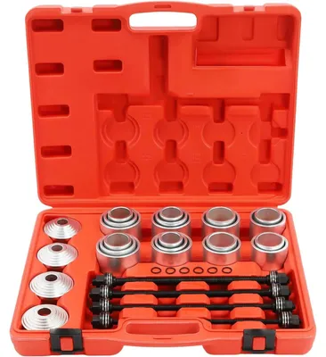 Immagine prodotto di Set di strumenti per la sostituzione dei supporti in gomma - Kit di utensili - Acciaio al carbonio 45# - Per la manutenzione di veicoli - Adatto per officine e uso domestico
