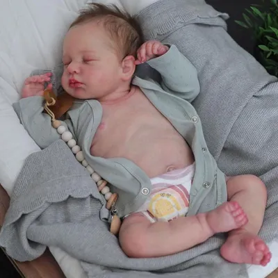 Obrázok produktu pre Bábiky Reborn – silikónové bábiky, celotelesné, 50,8 cm, anatomicky správne bábiky, mäkké silikónové bábiky, realistické a živé bábiky