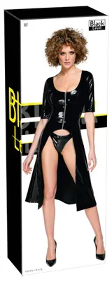 Produktbild von Black Level - Lack Mantelkleid & Riostring
