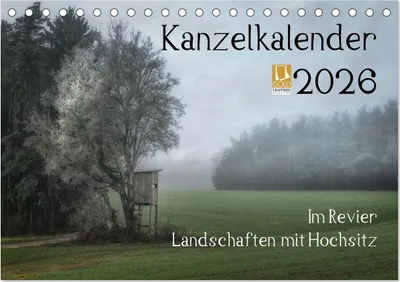 Produktbild von Kanzelkalender 2026 (Tischkalender 2026 DIN A5 quer), CALVENDO Monatskalender