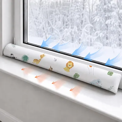 Produktbild von Totsy Baby Zugluftstopper für Türen und Fenster Stopper Türdichtung 90 cm Seiten