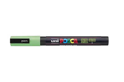 Obrázek produktu pro POSCA uni PC-3M, 1 kusů, Zelená, Kuličkový hrot, Černá, Zelená, Plast, Polypropylen (PP), 0,9 mm
