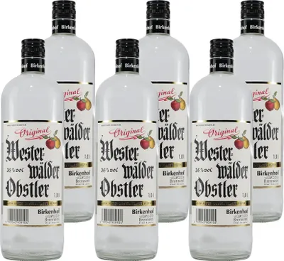 Produktbild von Birkenhof Westerwälder Obstler (6 x 1,0L)