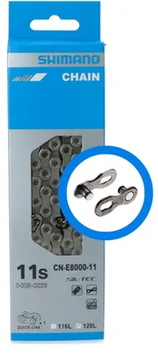 Zdjęcie produktu dla Shimano CN-E8000-11, Łańcuch rowerowy, Czarny, 257 g