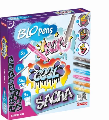 Produktbild von Lansay BloPens Street Art, 7 Jahr(e), Junge/Mädchen, 47 Stück(e), 250 mm, 230 mm, 45 mm