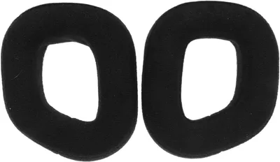 Image de Coussinets pour casque - Remplacements d'écouteurs - Écoute de musique - Mousse haute densité - 17 x 11 x 3 cm - Noir