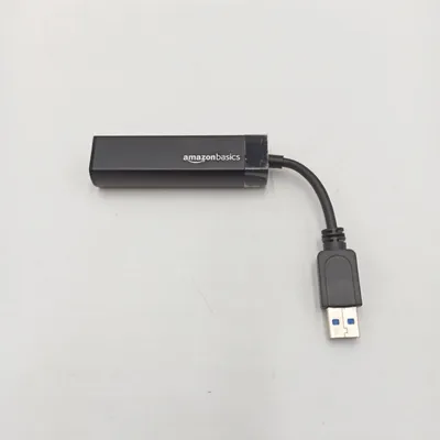 Immagine prodotto di AmazonBasics Ethernet USB 3.0 a 101001000 Cavo adattatore Gigabit Connessione Adattatore Fast Ethernet Gigabit
