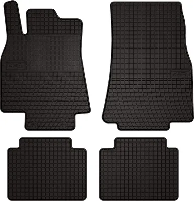Image de Tapis de sol voiture en caoutchouc pour Mercedes B- Klasa W245 (2005-2011, hatchback) Noir, lot de 4 pièces, fixations