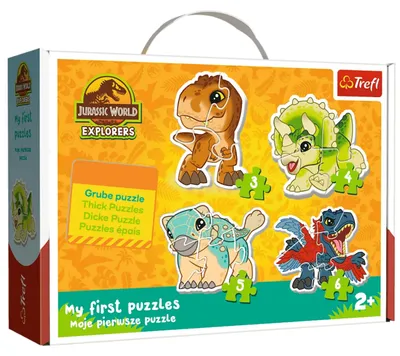 Productafbeelding van Klassieke babypuzzel - Schattige dinosaurussen - Jurassic World Trefl 36138