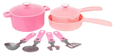 Produktbild von TechnoK 9-tlg. Kinder-Küchenset Rosa Geschirrspielzeug