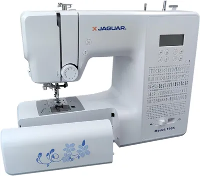Produktbild von Jaguar 190S Elektronische Nähmaschine | 200 Stiche | 100 Buchstaben/Zahlen | 8 Knopflöcher