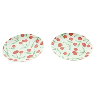 Produktbild von Kuchenteller "Kirschgenuss", 2er Set, Steingut, Ø 19 cm, Spülmaschinengeeignet
