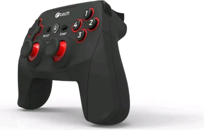 Image de C-TECH Gamepad Khort pour PC/PS3/Android, 2x analogique, entrée X, vibration, sans fil, USB