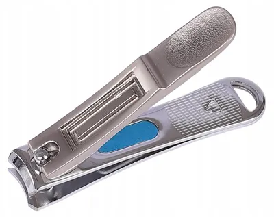 Produktbild von Nagelknipser aus Edelstahl mit Feile Silber