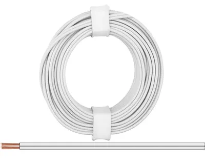Image de Câble double 0,14 mm² / 5 m blanc-blanc